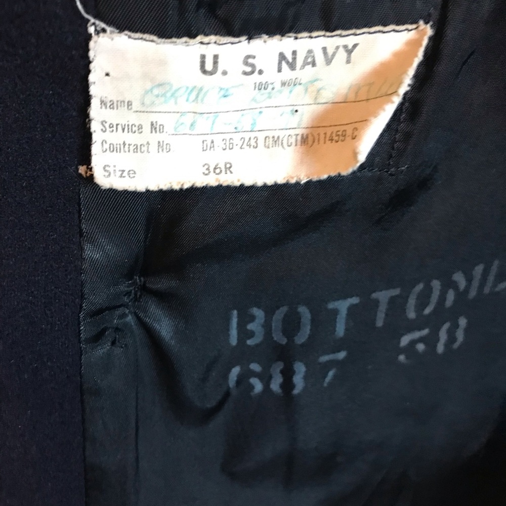 Wool Peacoat US Navy Heavyweight Jacket - Preowned - Picture 3 of 6